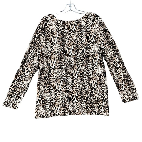 Chicos Top Womens XL/3 Office Work Capsule Everyday Minimal Basic Stretch Comfy - Picture 5 of 11